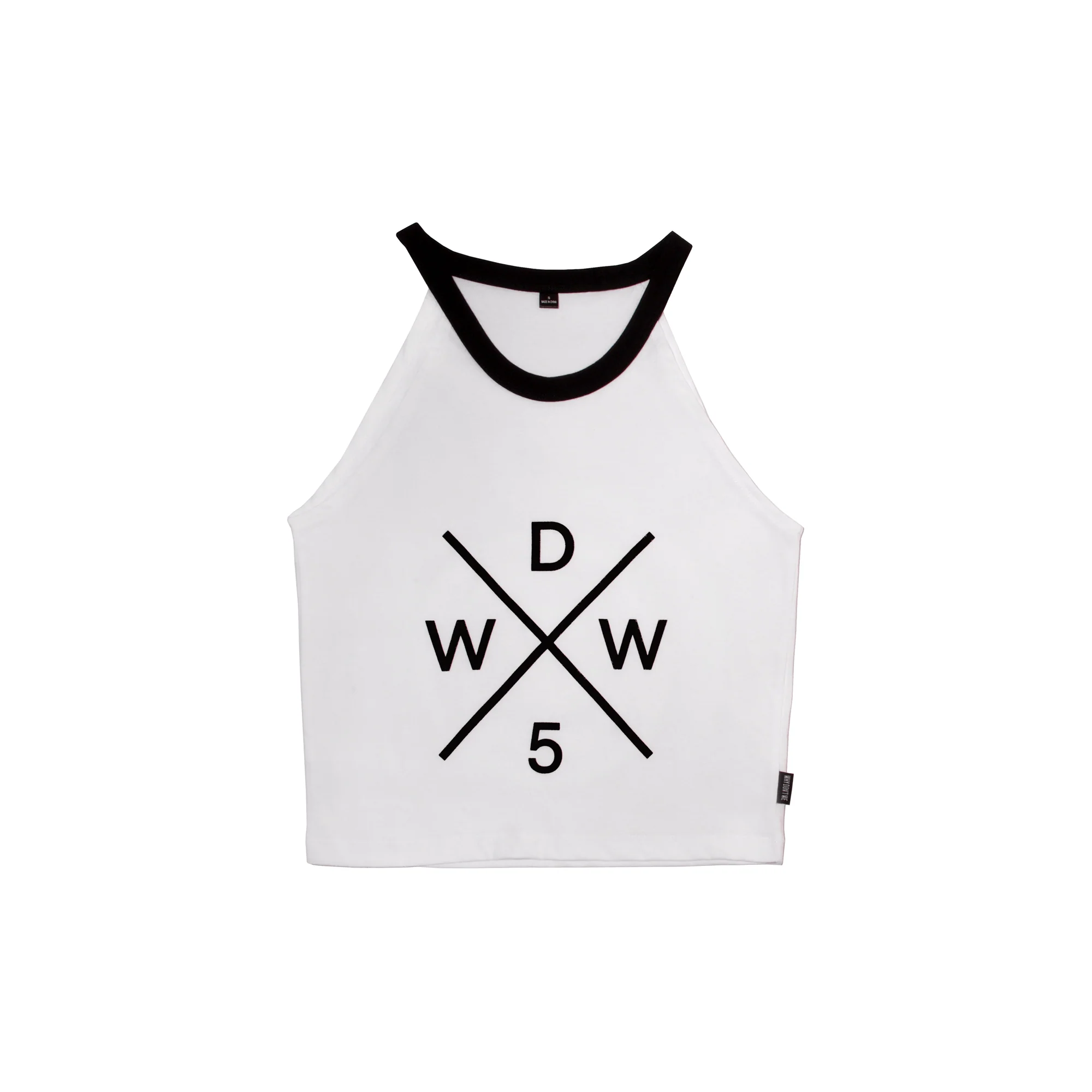 Why Don't We White Strap Tank Top with Cross Logo