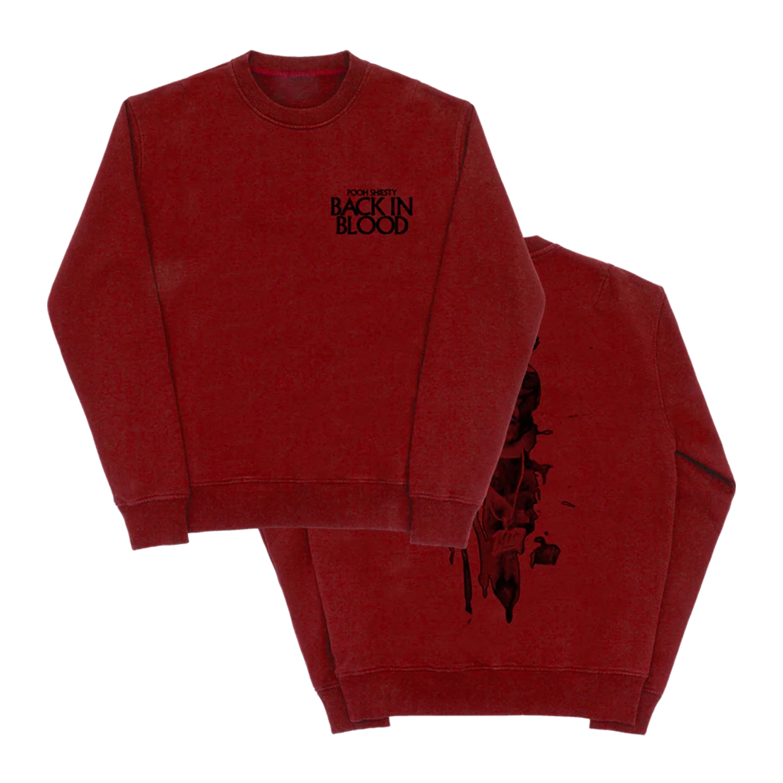 Pooh Shiesty Back in Blood Crewneck Sweater