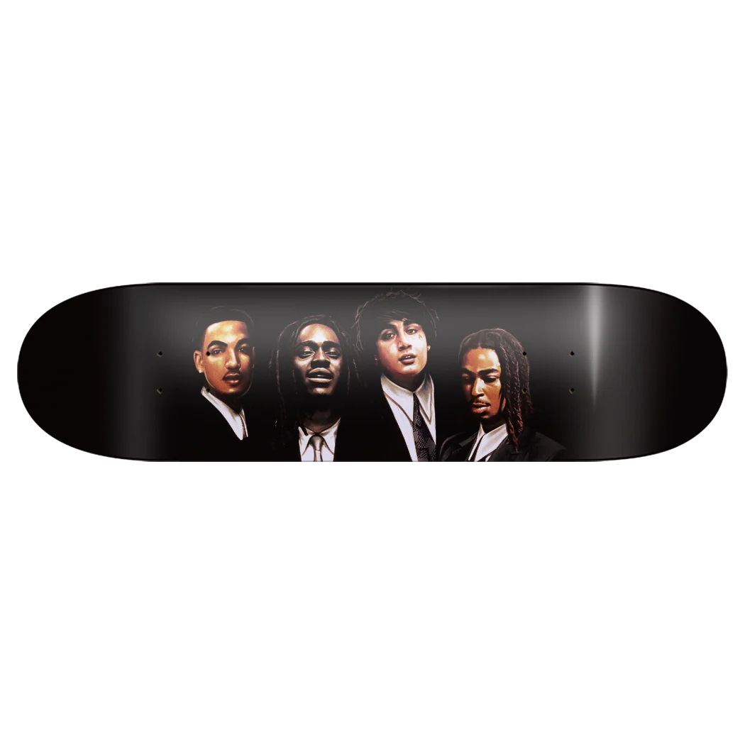 Shoreline Mafia Mafia Portrait Skate Deck with Black Deck Art