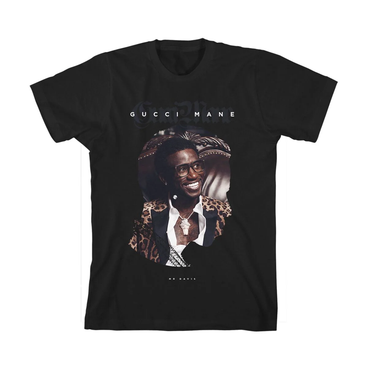 Gucci Mane Leopard Grin T 恤 附 Mr. Davis 字样