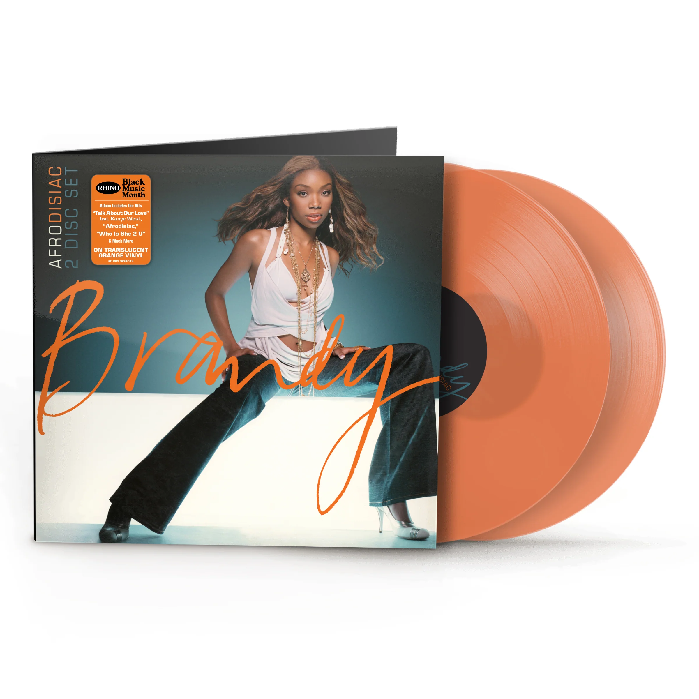 Brandy Afrodisiac 2LP Reissue on Vibrant Orange Vinyl
