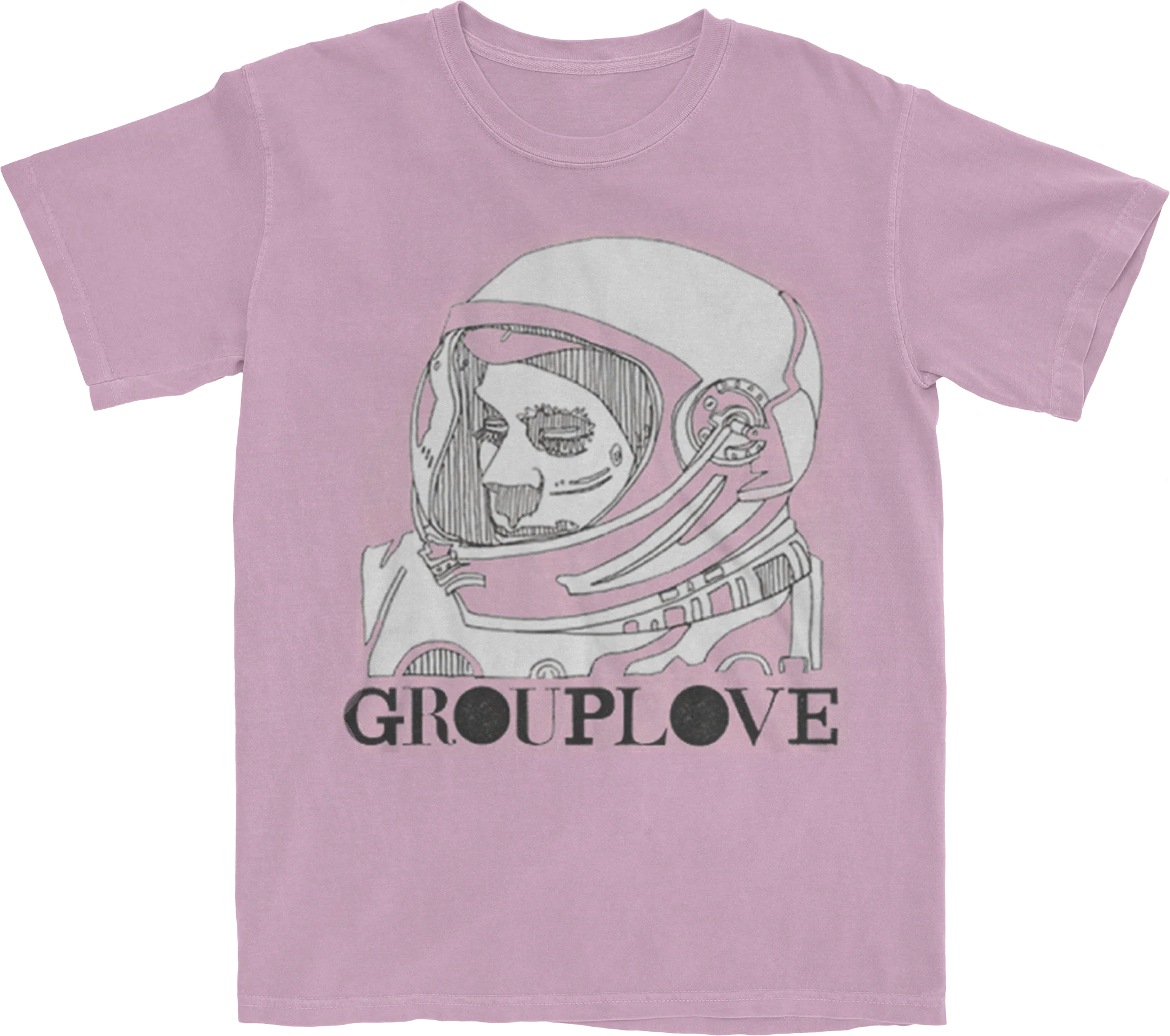 Grouplove Moon 图案 T 恤（淡紫色）
