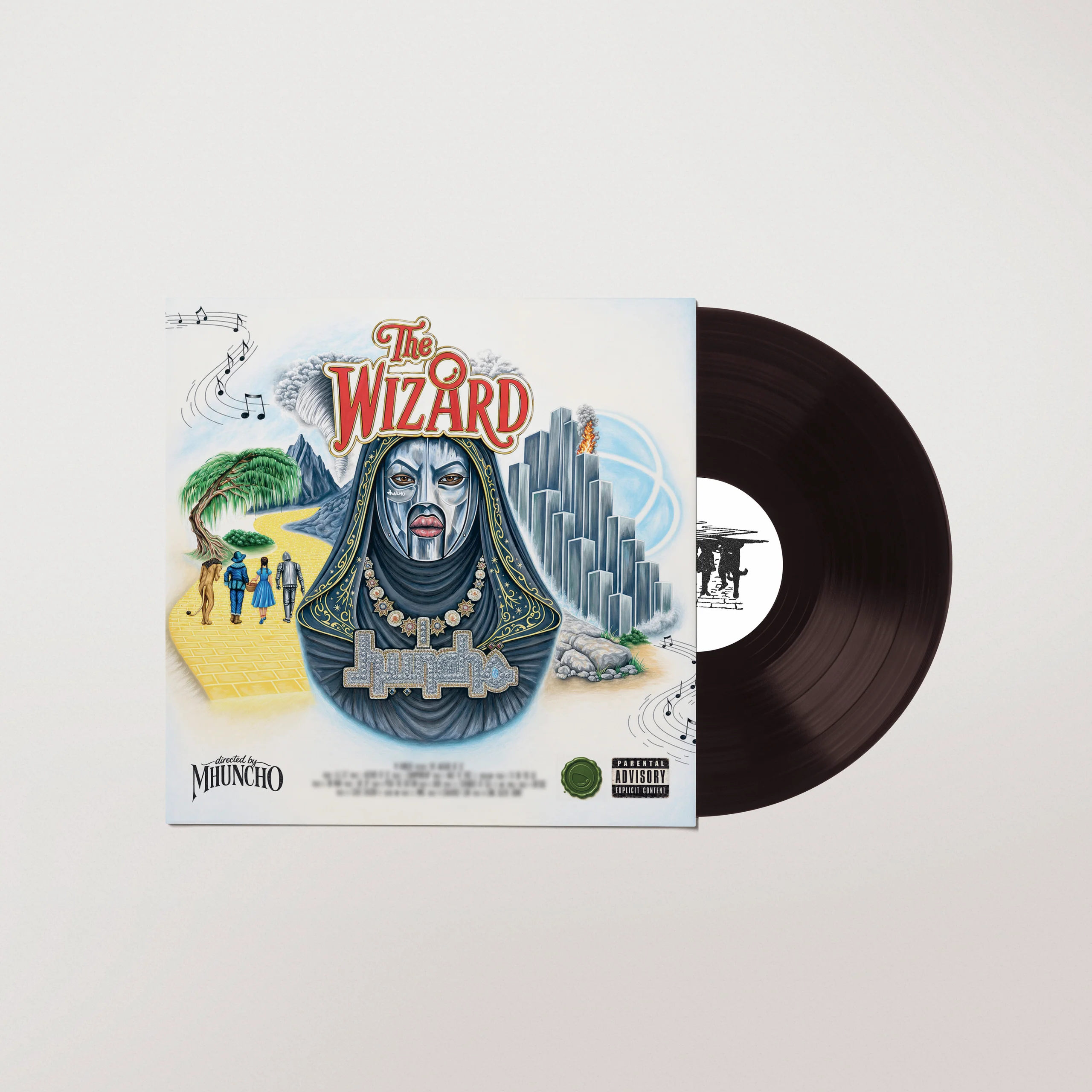M Huncho THE WIZARD Album on Standard Black Vinyl
