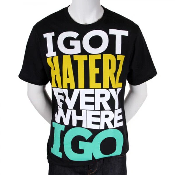 B.o.B 穿着的 I Got Haterz Everywhere T 恤