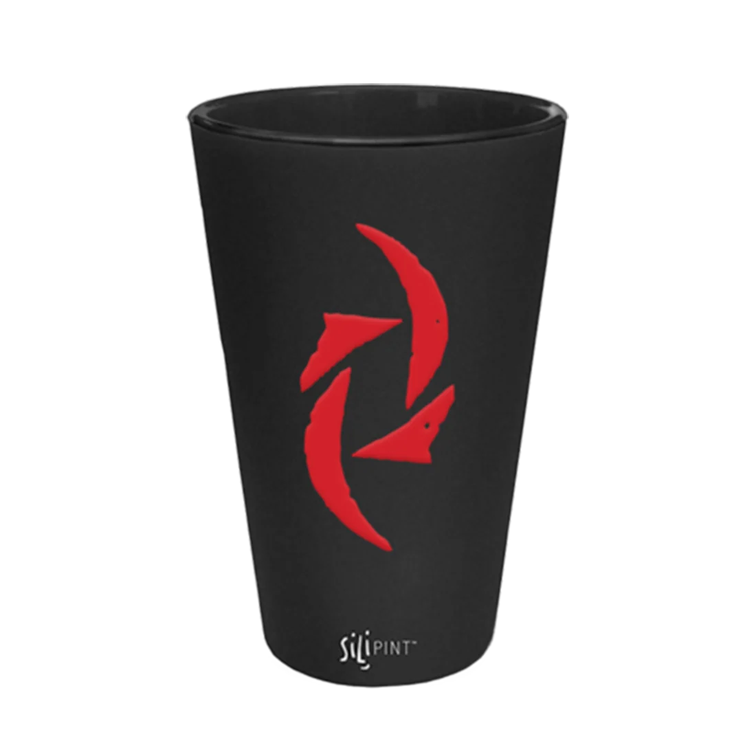 Halestorm Holiday Pint Glass With Red Logo on Black