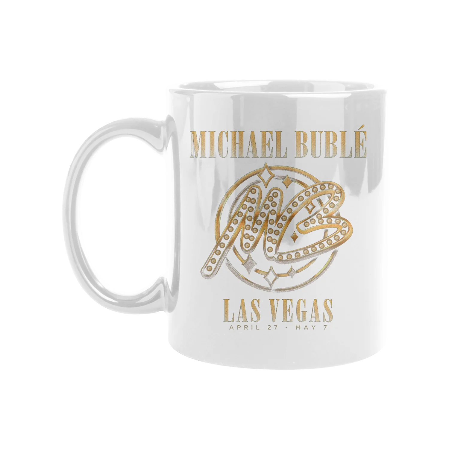 Michael Bublé Vegas Lights Logo Ceramic Mug