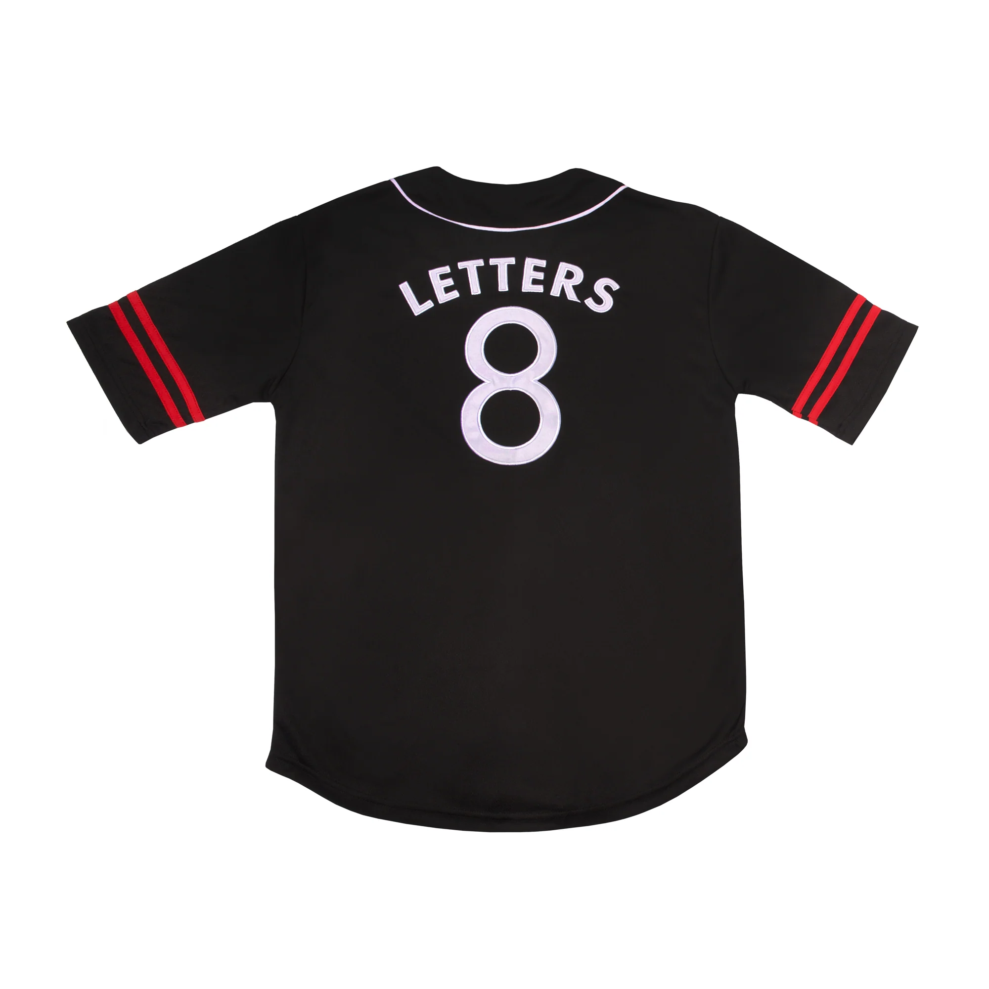 Why Don't We 8 Letters Baseball Jersey with Embroidered Cross Logo