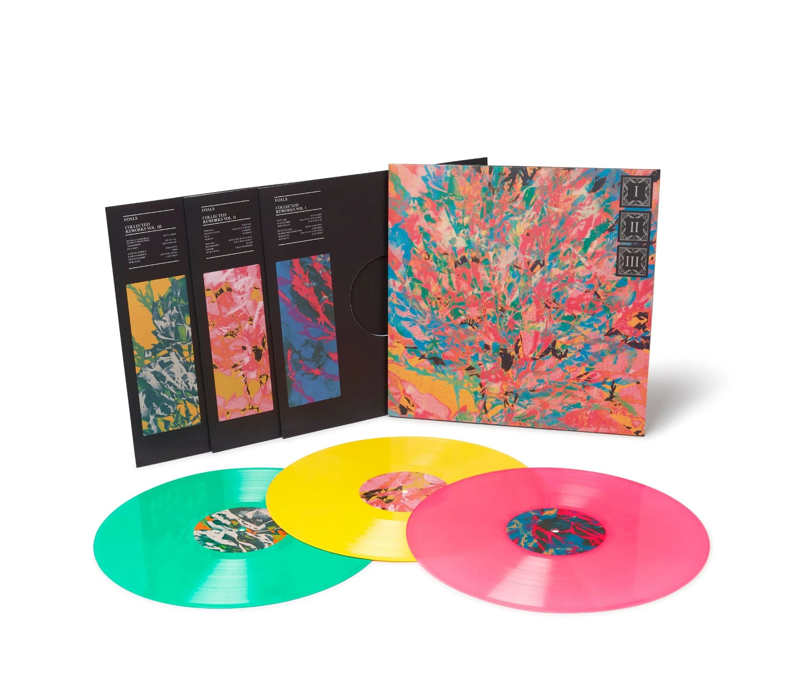 Foals Collected Reworks 3LP Colored Vinyl in Slipcase
