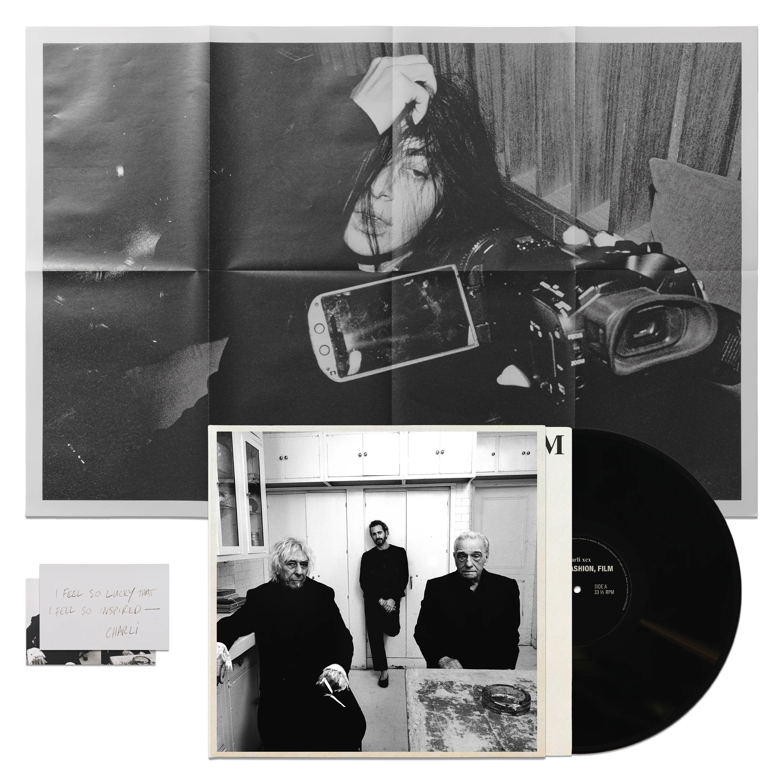 Music, Fashion, Film Black Vinyl 1LP with Art Prints by Charli XCX