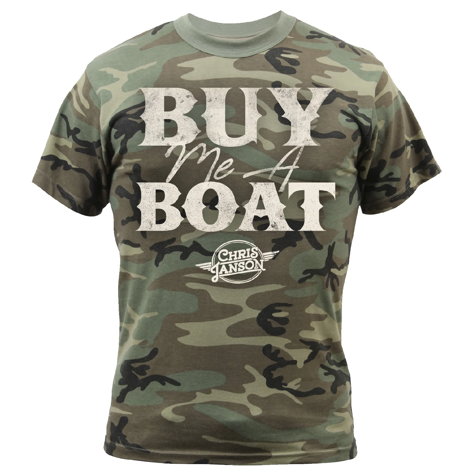 Chris Janson Buy Me A Boat Camo T-Shirt, Slim Fit Unisex
