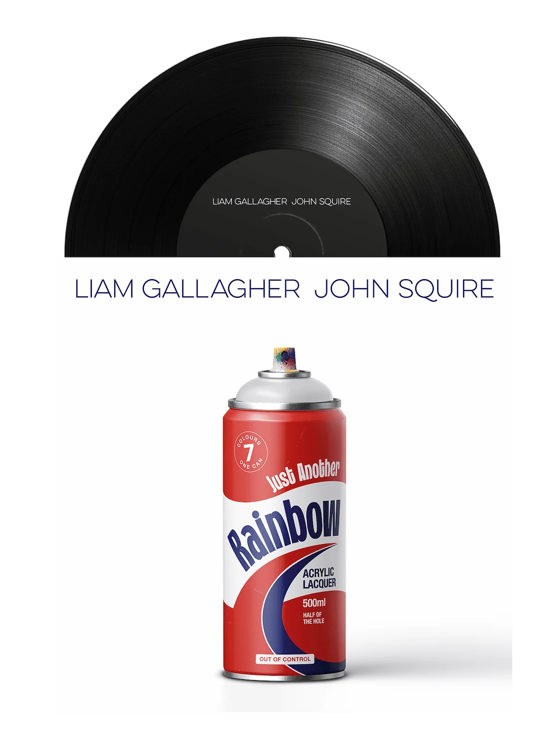 Liam Gallagher 与 John Squire 的 Just Another Rainbow 7 英寸黑胶单曲