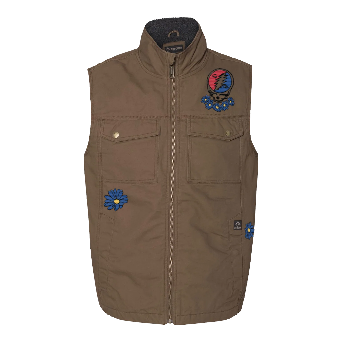 Grateful Dead Cosmic Camping Vest in Field Khaki