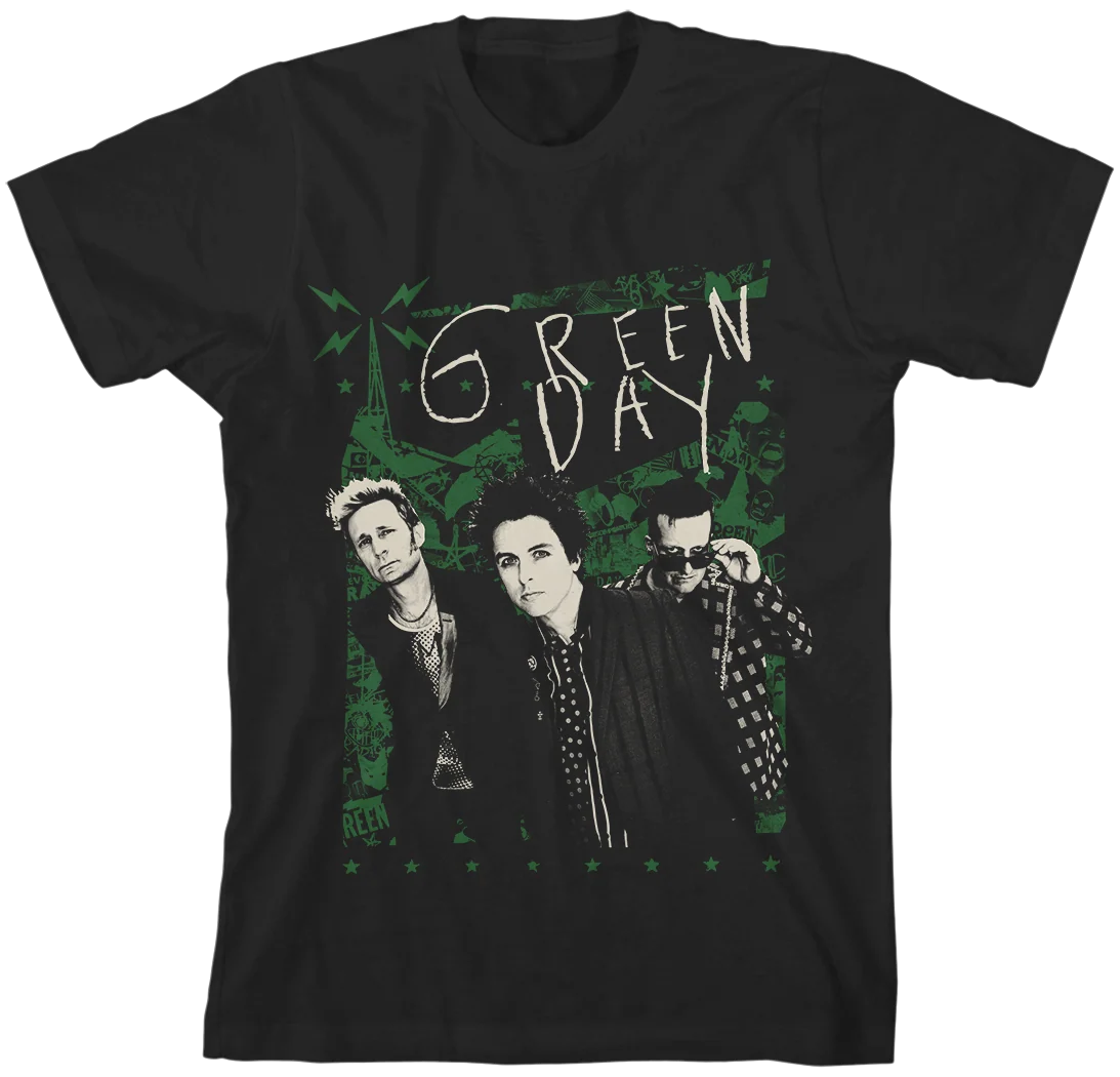 Green Day Green Lean 中性款纯棉 T 恤