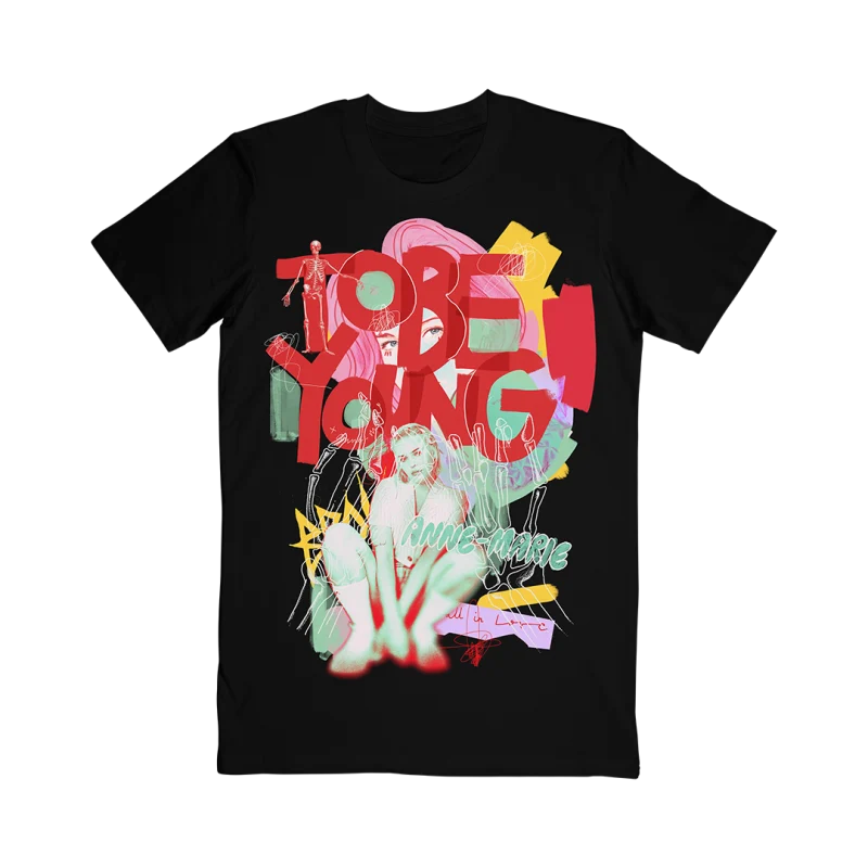 We’re All a Mess 黑色 T 恤 by Kate Moross