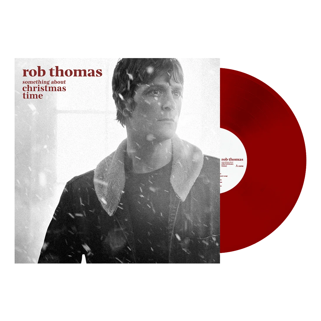 Rob Thomas Something About Christmas Time on 12 Inch Red Vinyl