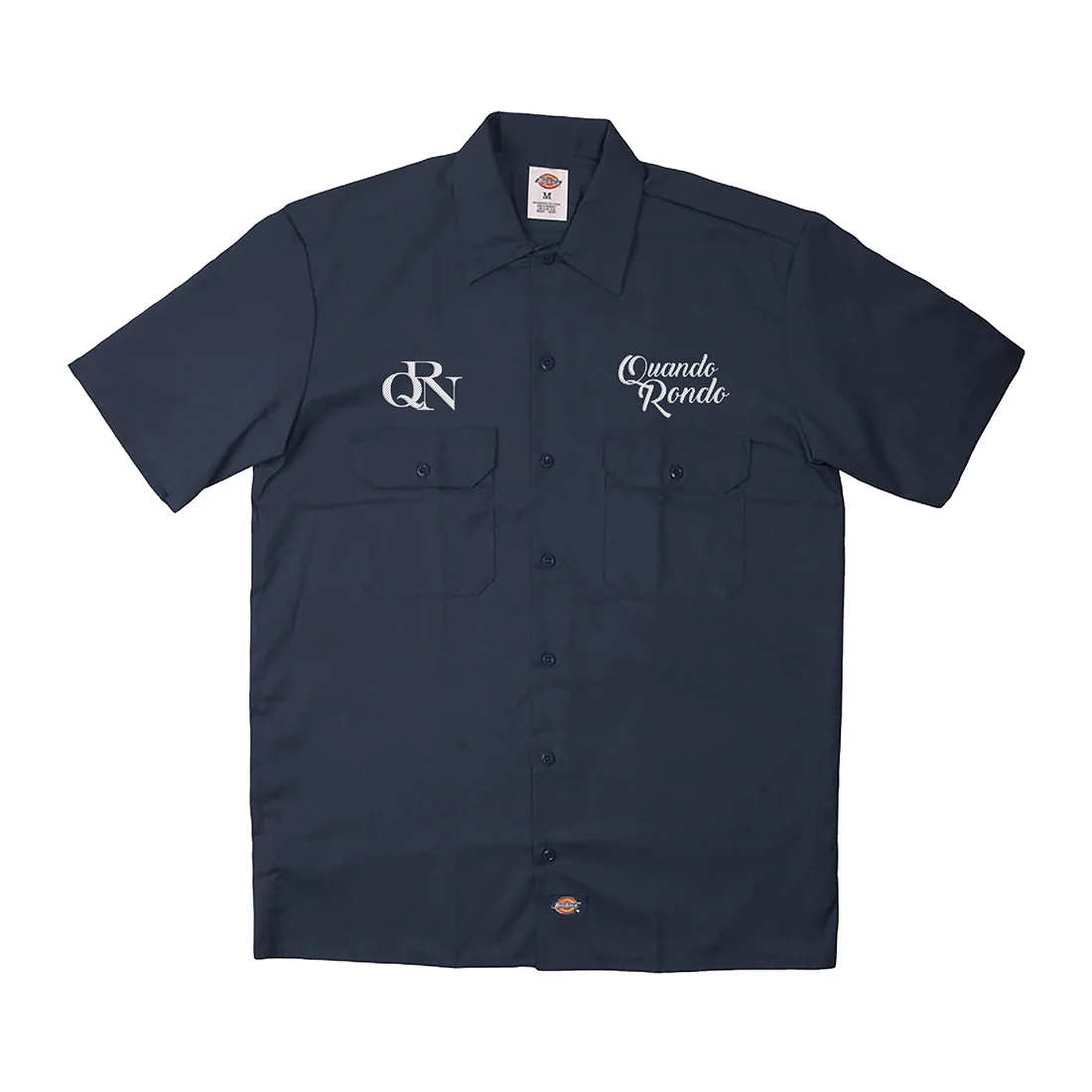 Quando Rondo 工作衬衫 海军蓝 Dickies 纽扣款