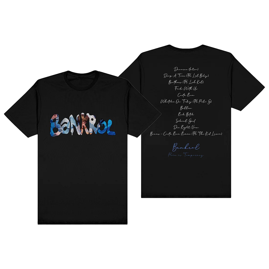 Bankrol Hayden Pain is Temporary 黑色T恤