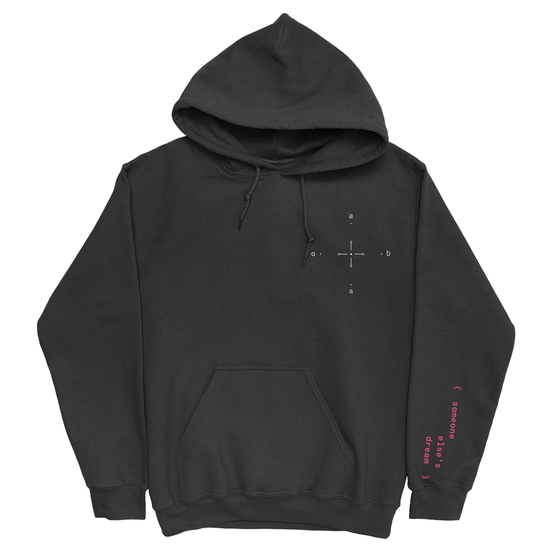 Absofacto Falling Hoodie by Allen Chiu on Black Russell Hoodie