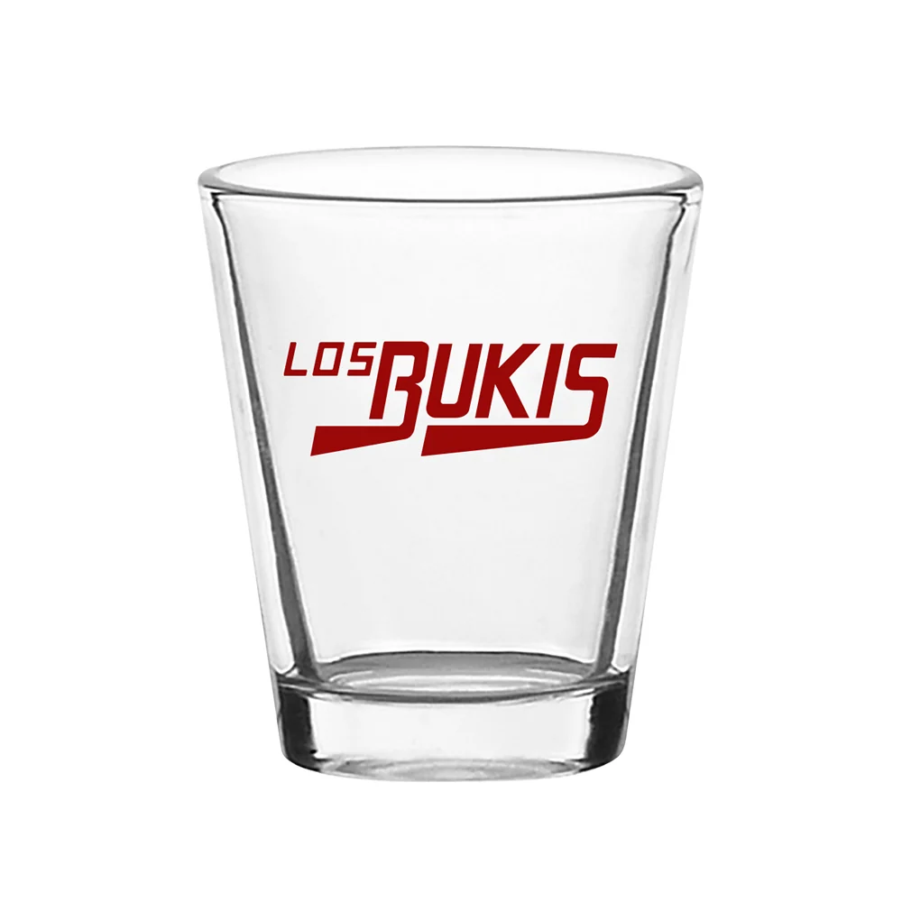 Bukis Shot Glass with Red Los Bukis Logo