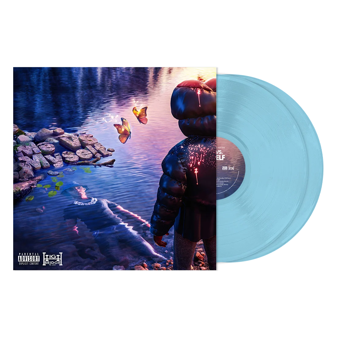 A Boogie Wit Da Hoodie Me vs. Myself 2LP 婴儿蓝黑胶唱片