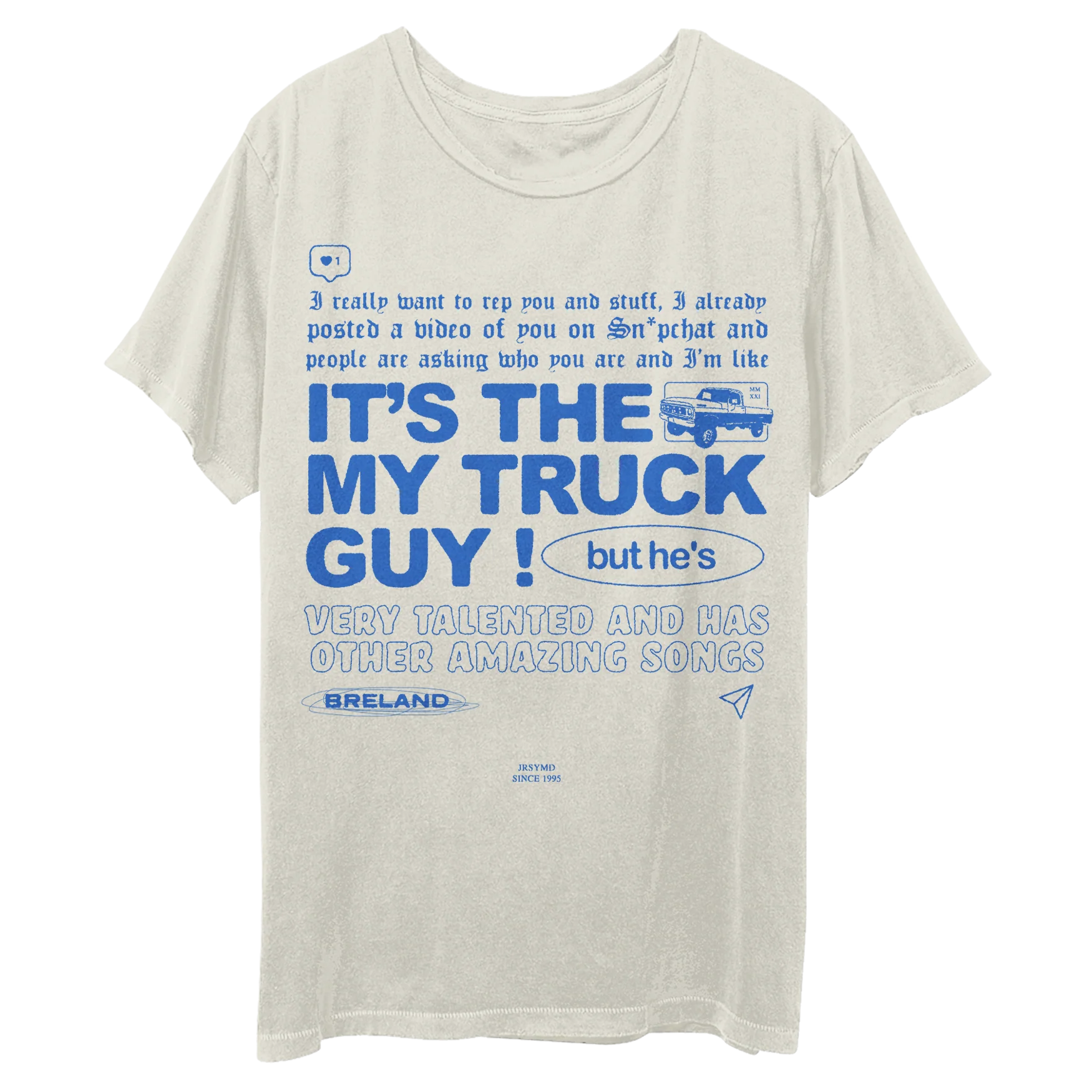 BRELAND DM Unisex T-Shirt with Messaging Design