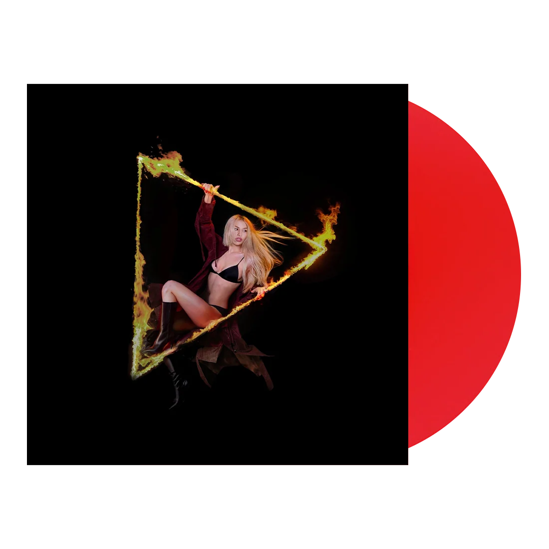 Ava Max Don't Click Play Album on Translucent Red Vinyl