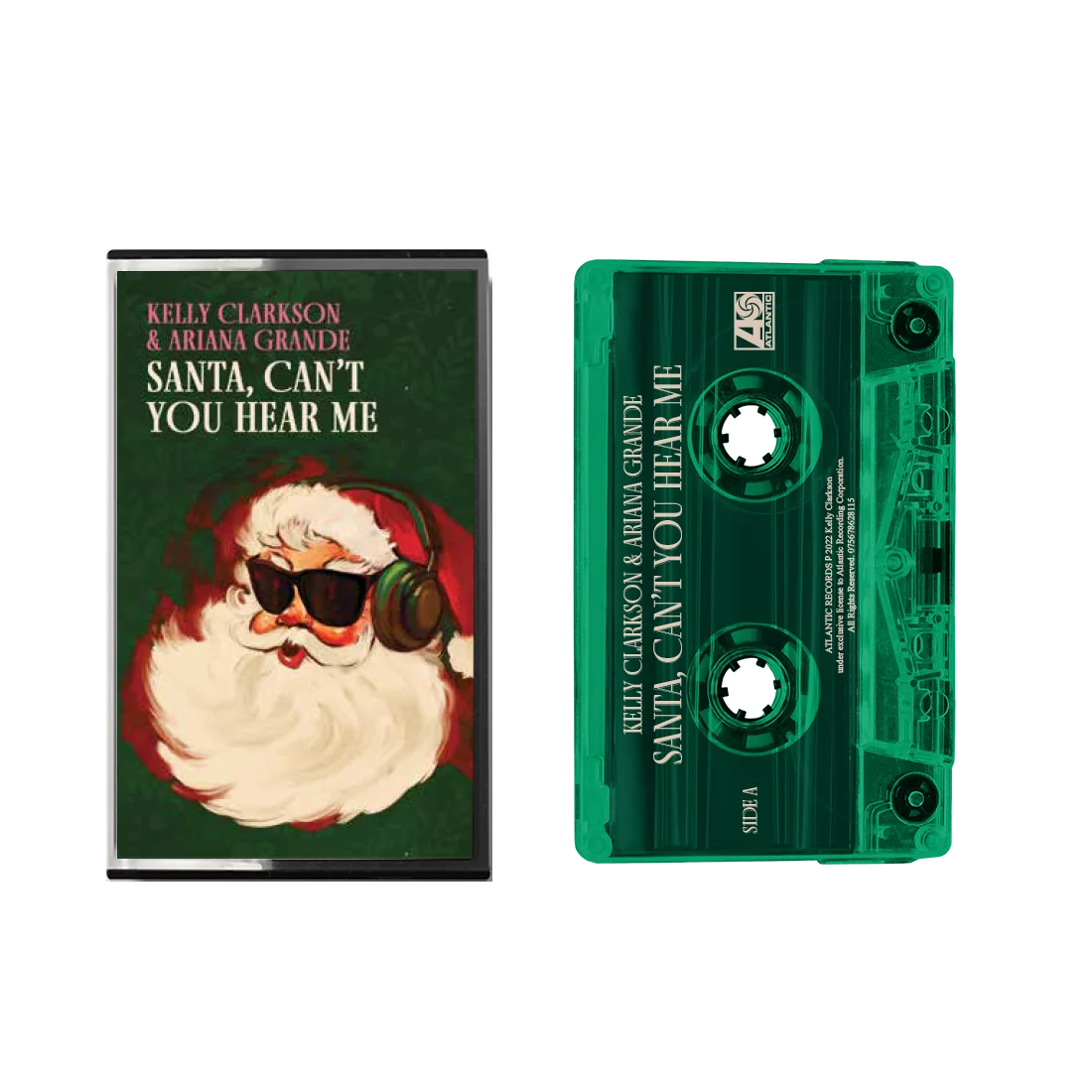 Kelly Clarkson Santa, Can't You Hear Me Cassette with Ariana Grande