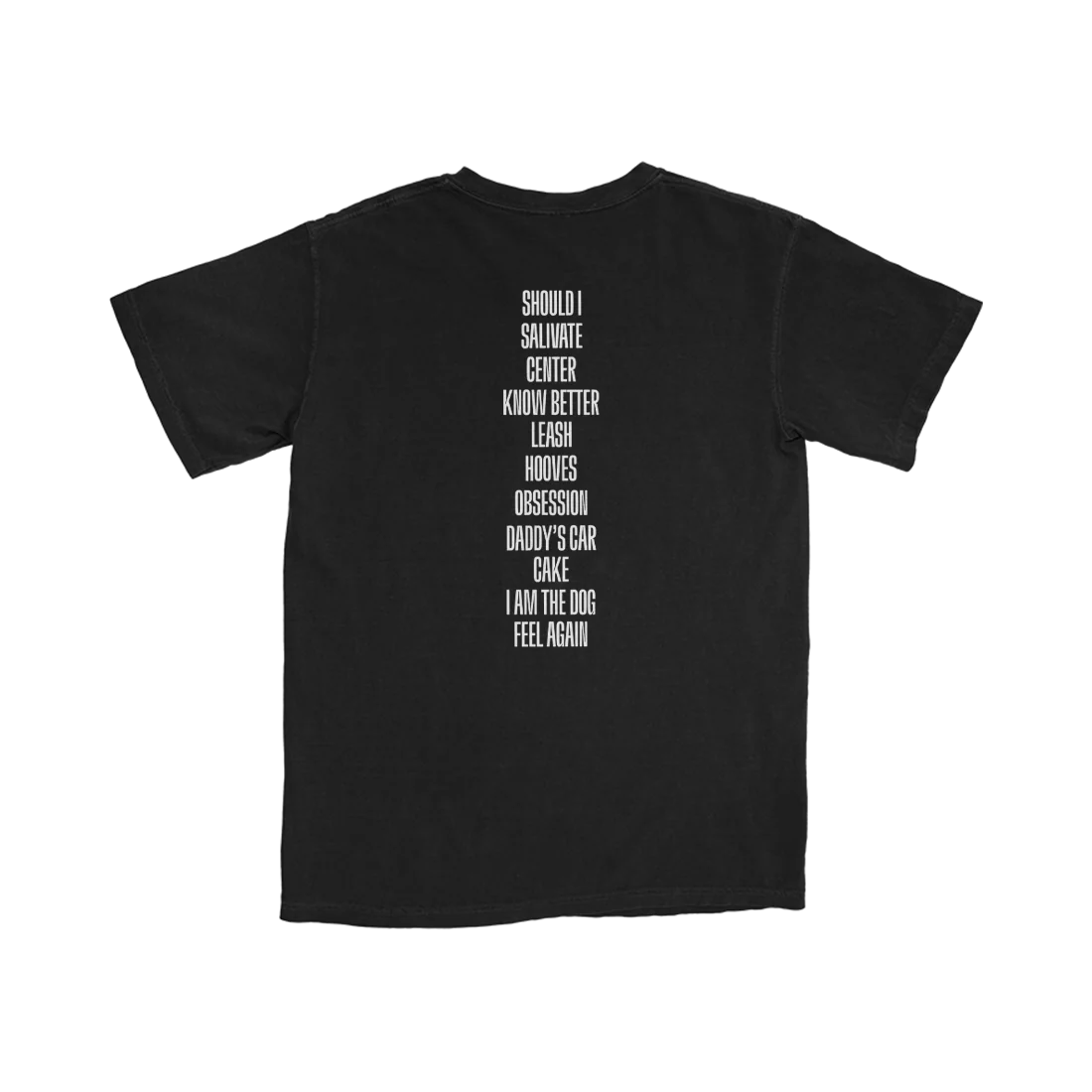 Sir Chloe Sheep Shepherd Tracklist Tee Black Unisex T-Shirt