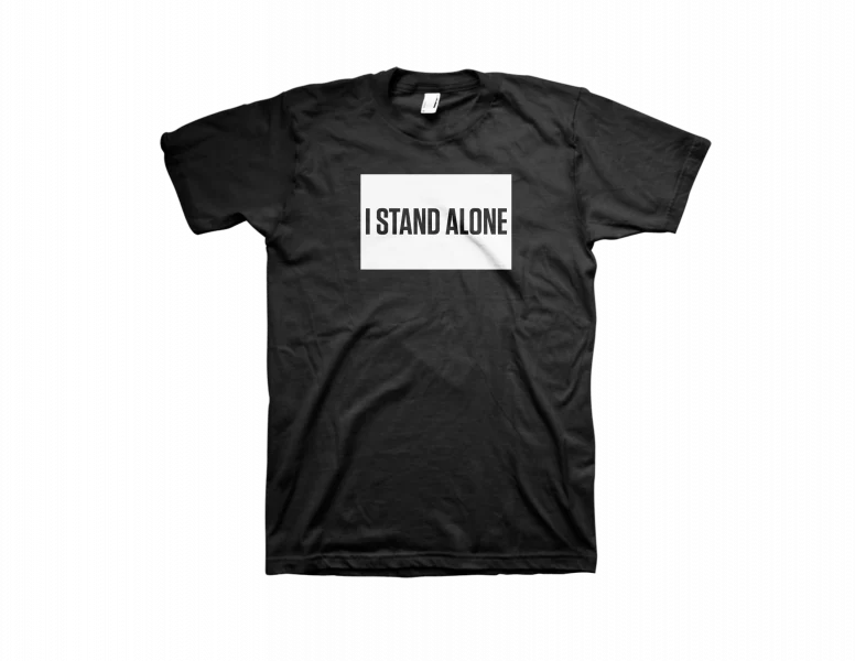 Theophilus London I Stand Alone Black Slim Fit T-shirt
