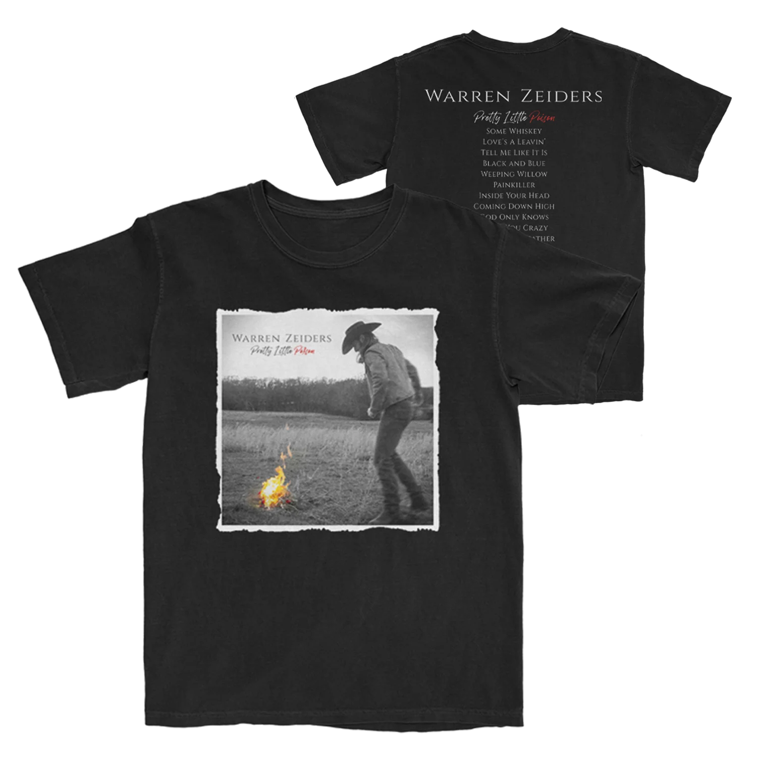 Pretty Little Poison T-Shirt by Warren Zeiders in Black Cotton
