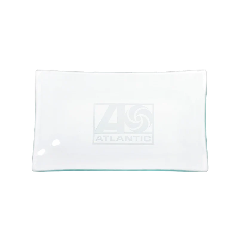 Atlantic Records Glass Rolling Tray with Etched Logo