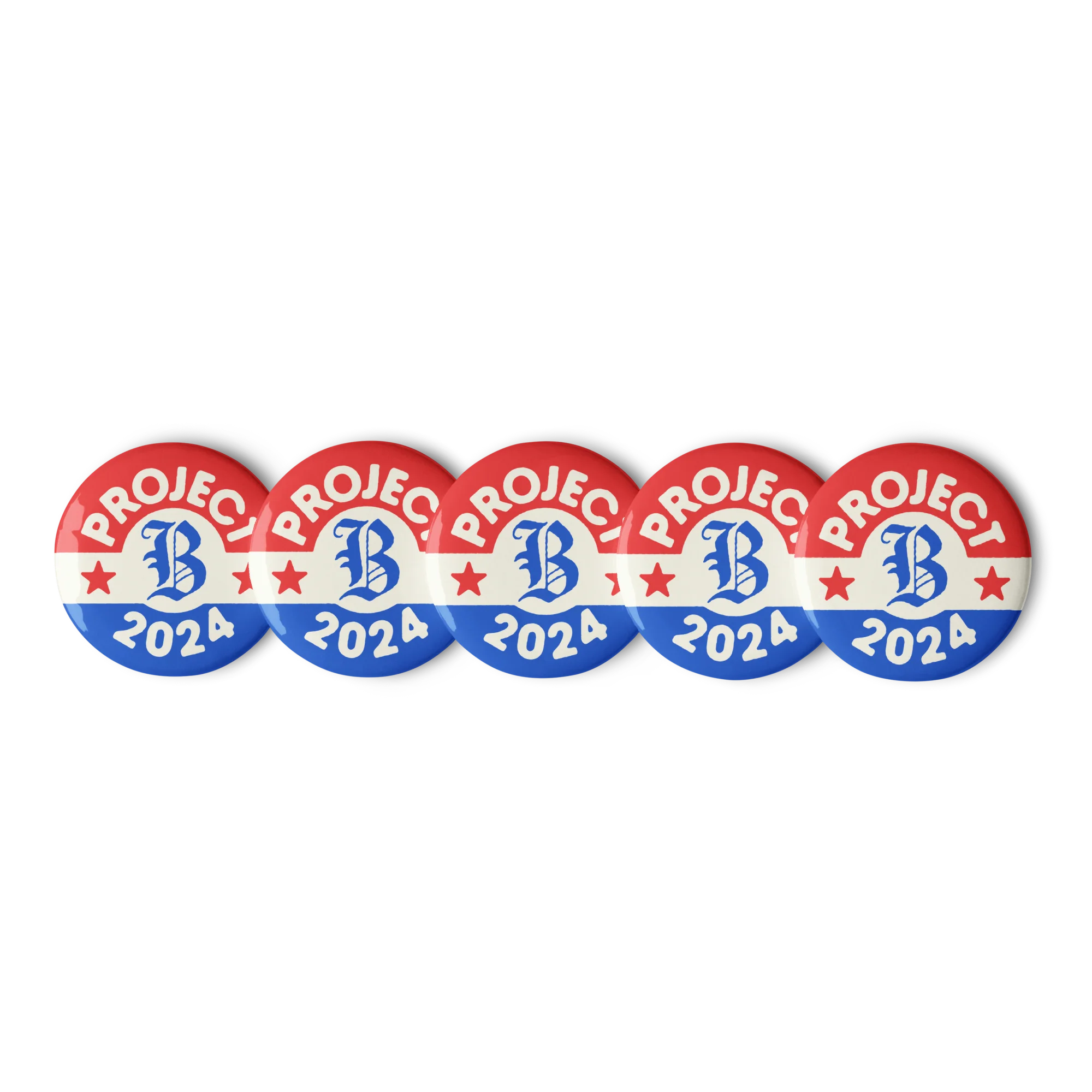 Campaign Pin Button Set of 5 with 1.25" and 2.25" Badges