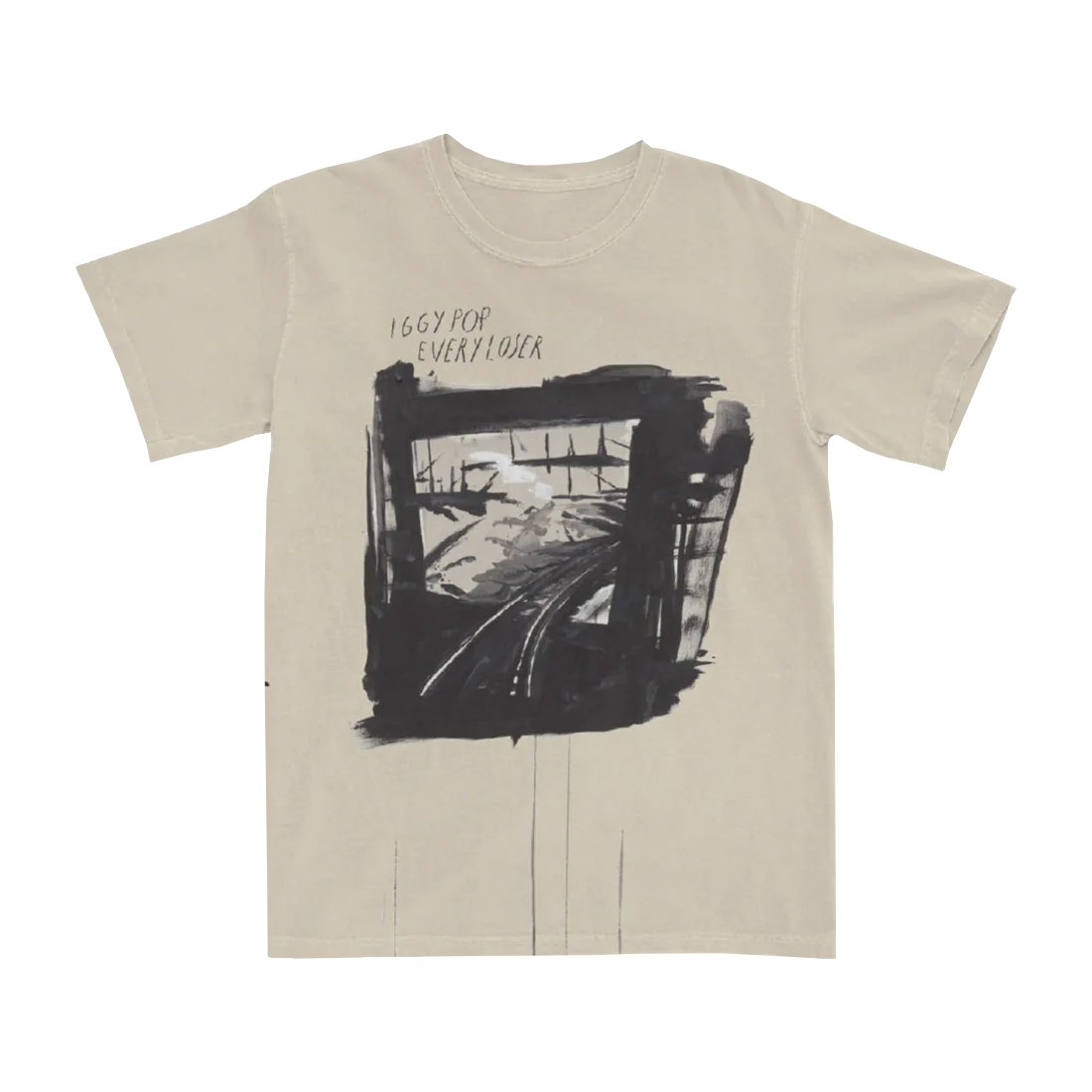 Iggy Pop EVERY LOSER Album Tee in Tan Unisex Fit