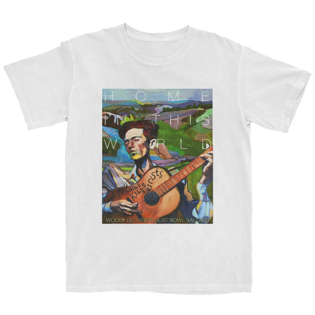 Home In This World T-Shirt Woody Guthrie Album Art