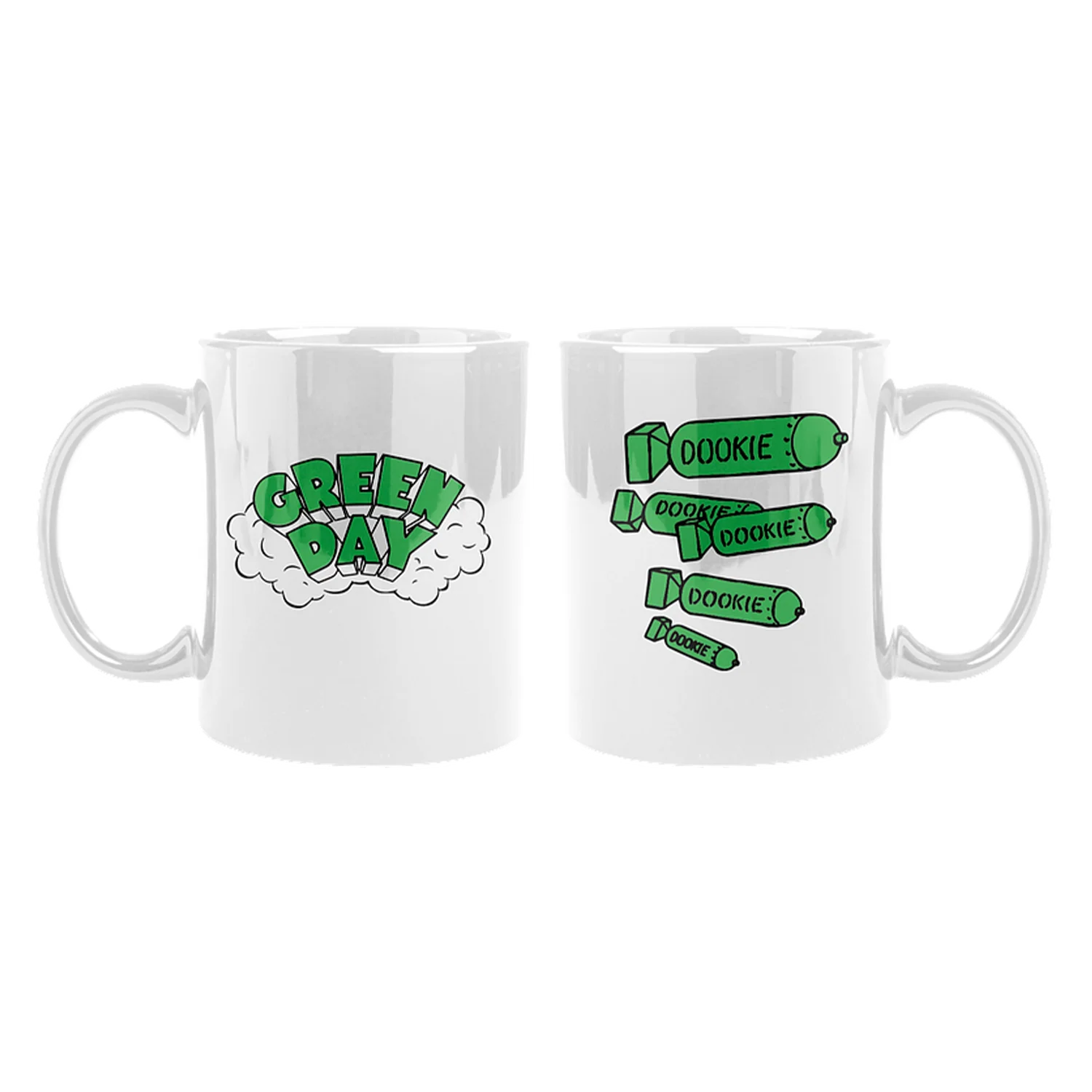 Green Day Dookie Bomb White Ceramic Mug