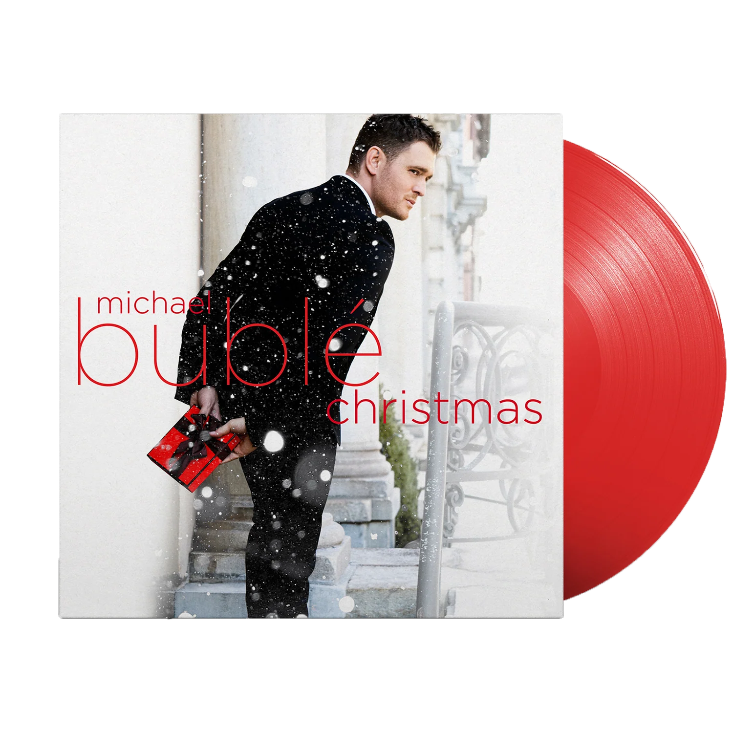 Michael Bublé Christmas Album on Red Color Vinyl