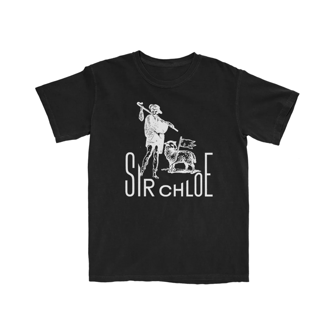 Sir Chloe Sheep Shepherd Tracklist Tee Black Unisex T-Shirt