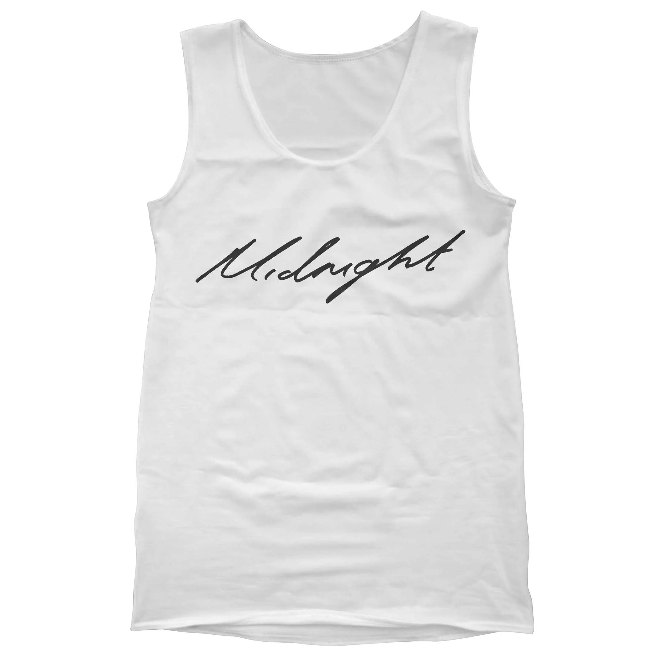 Midnight Tank Top White