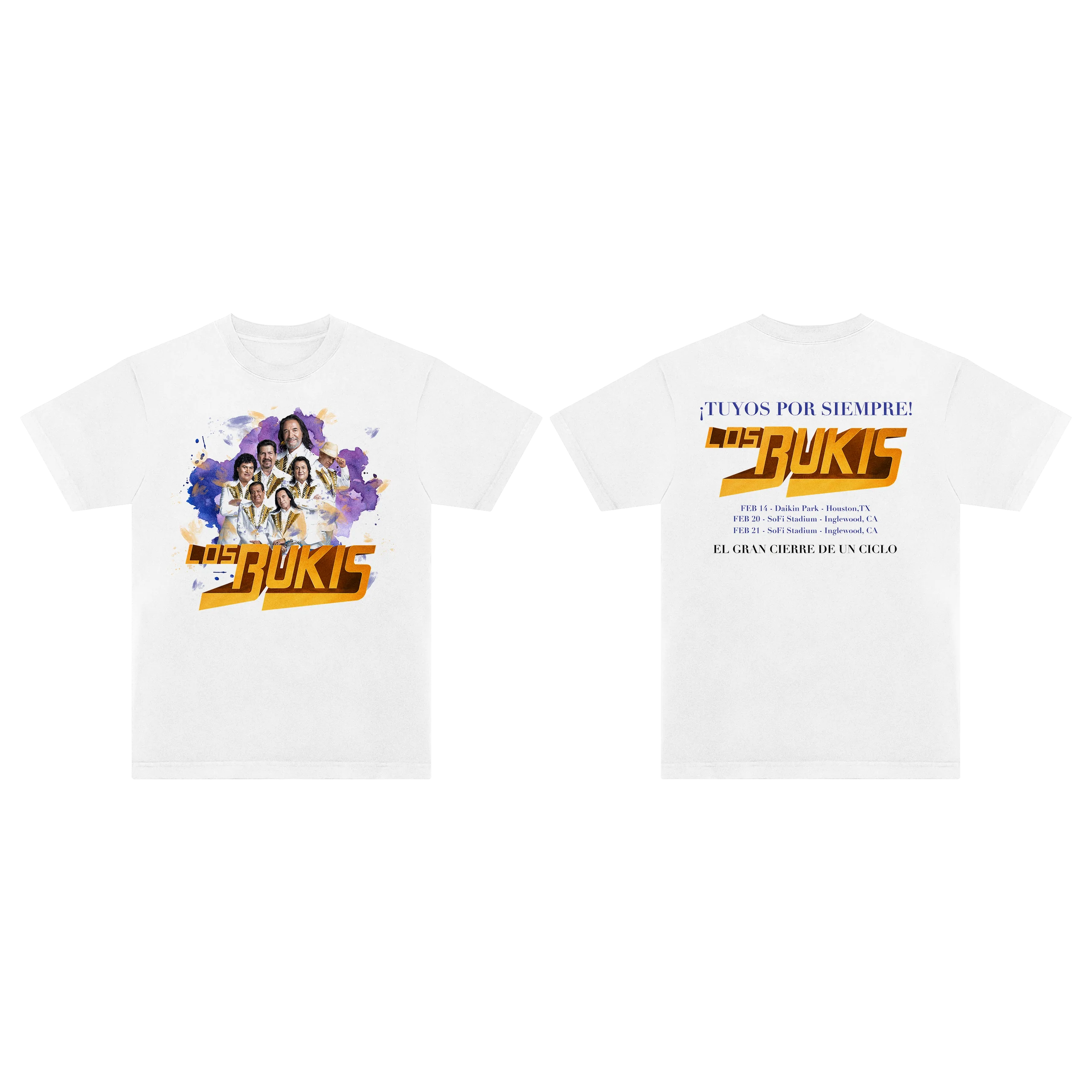 TPS Admat T-Shirt with Los Bukis Watercolor Design