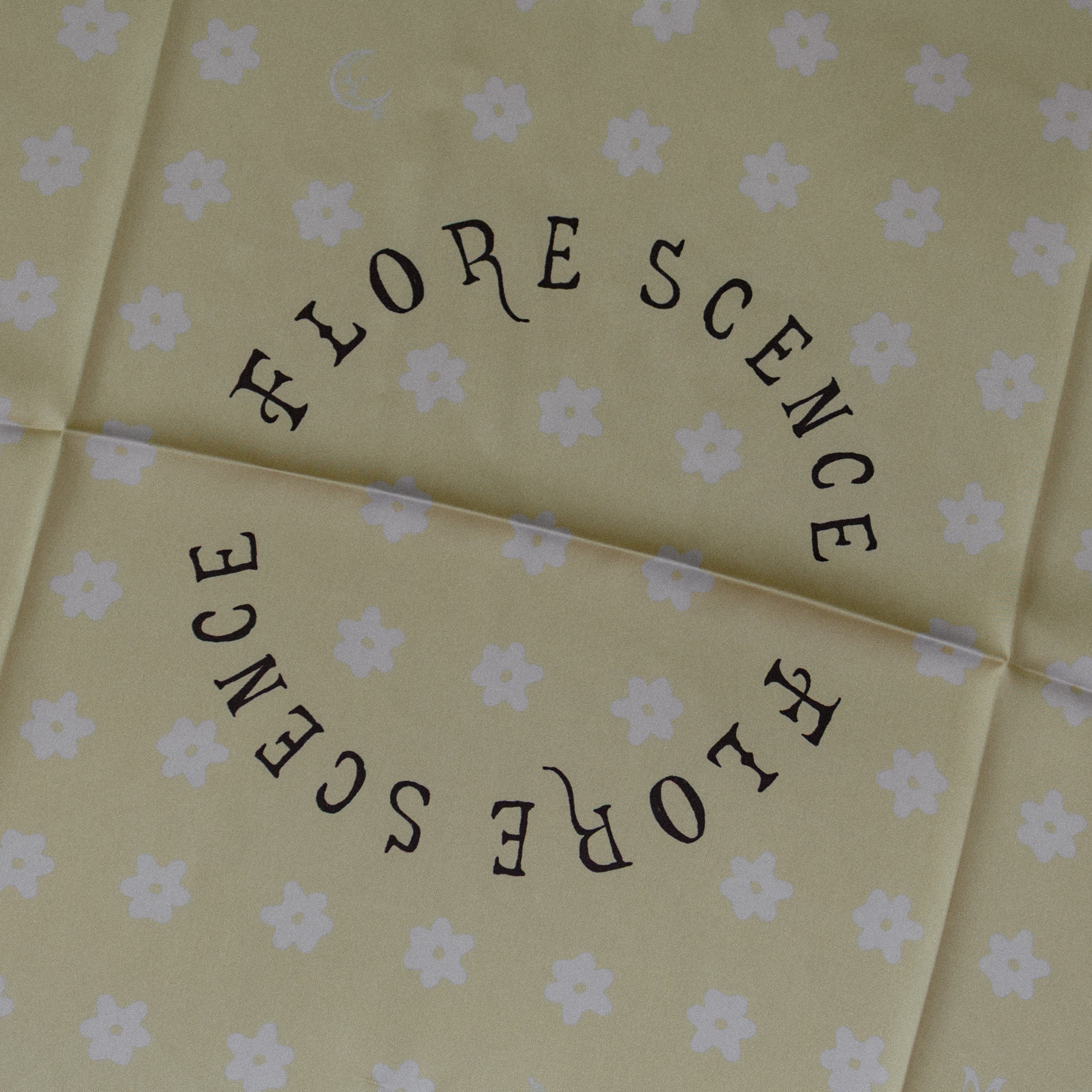 Florescence Scarf in Pale Yellow with Floral Album Print