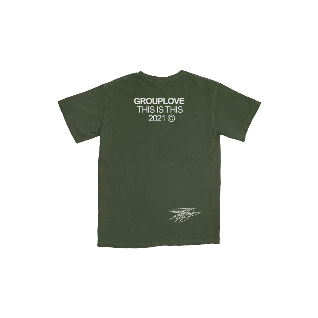 Grouplove This Is This T-Shirt in Olive Green Unisex Fit