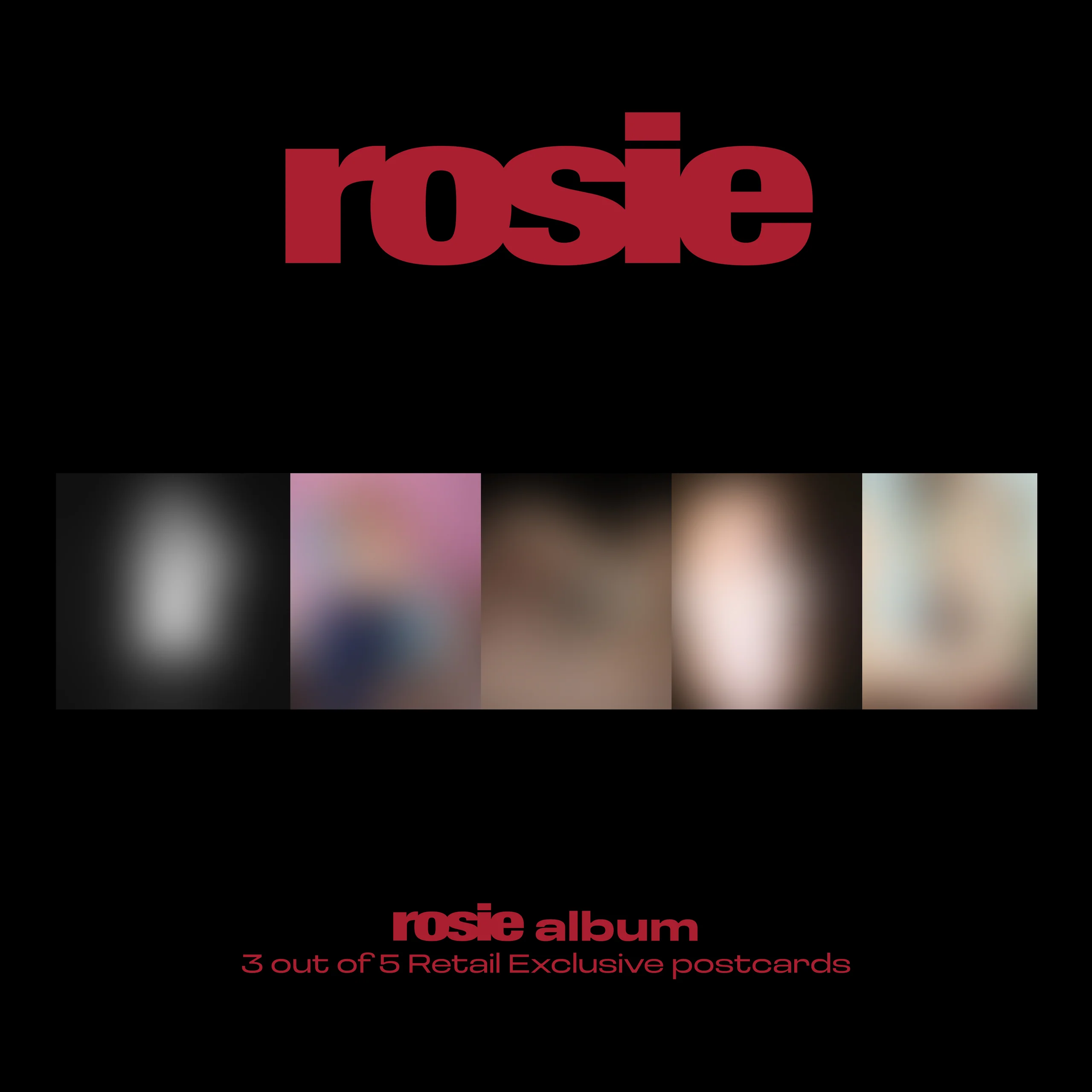 ROSÉ《rosie》专辑零售独家明信片与 CD 套装