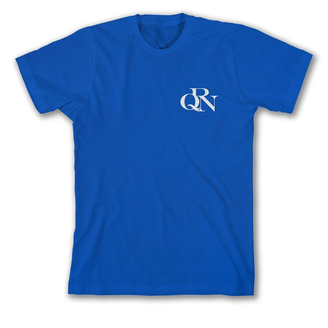 QRN Crest 蓝色 T 恤 Quando Rondo 字母标志 T 恤