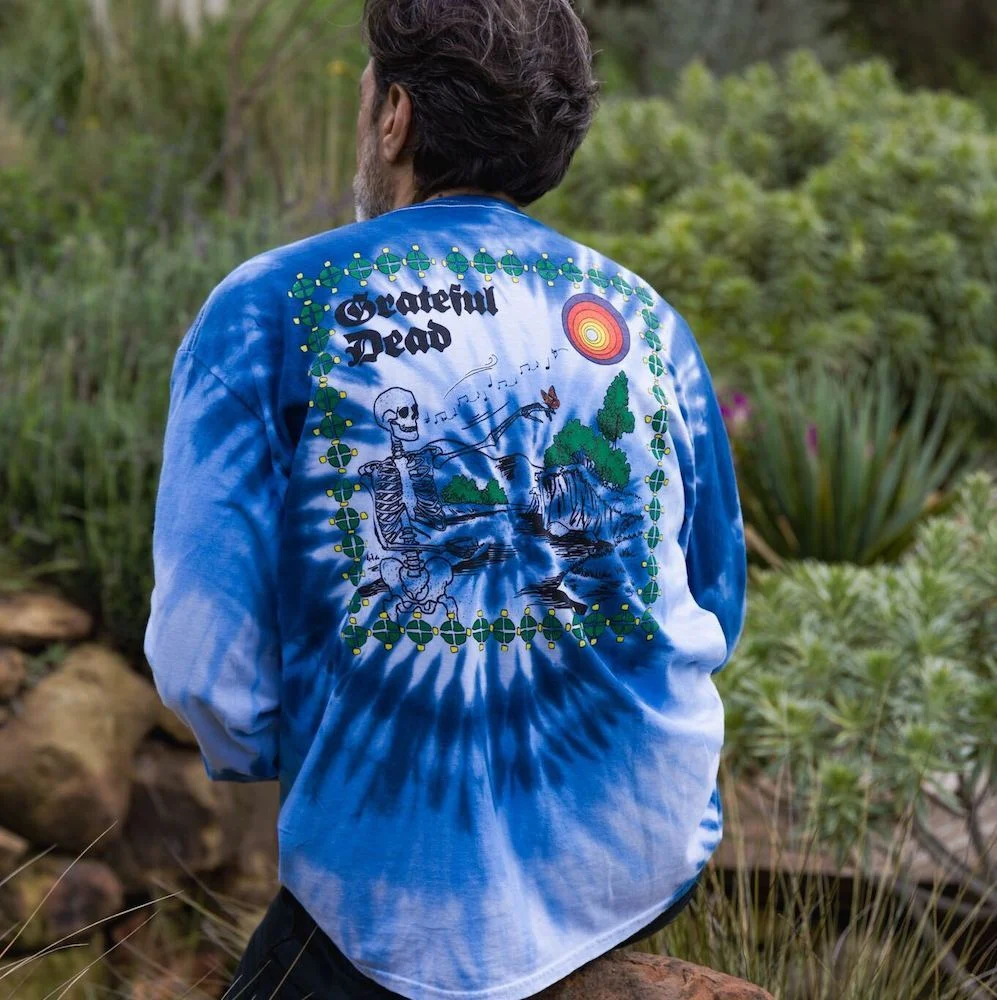 Grateful Dead Cosmic Tie Dye Long Sleeve in Blue