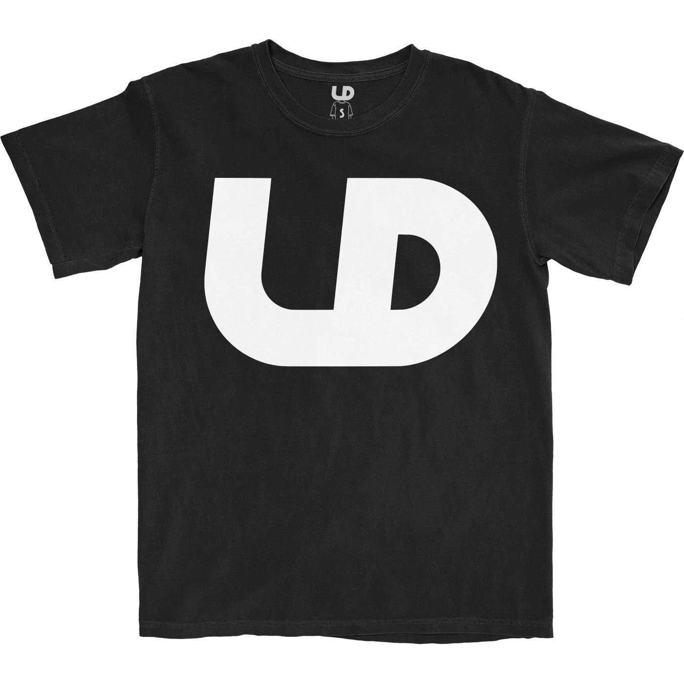 LD Logo 黑色T恤 棉混纺短袖预缩水T恤