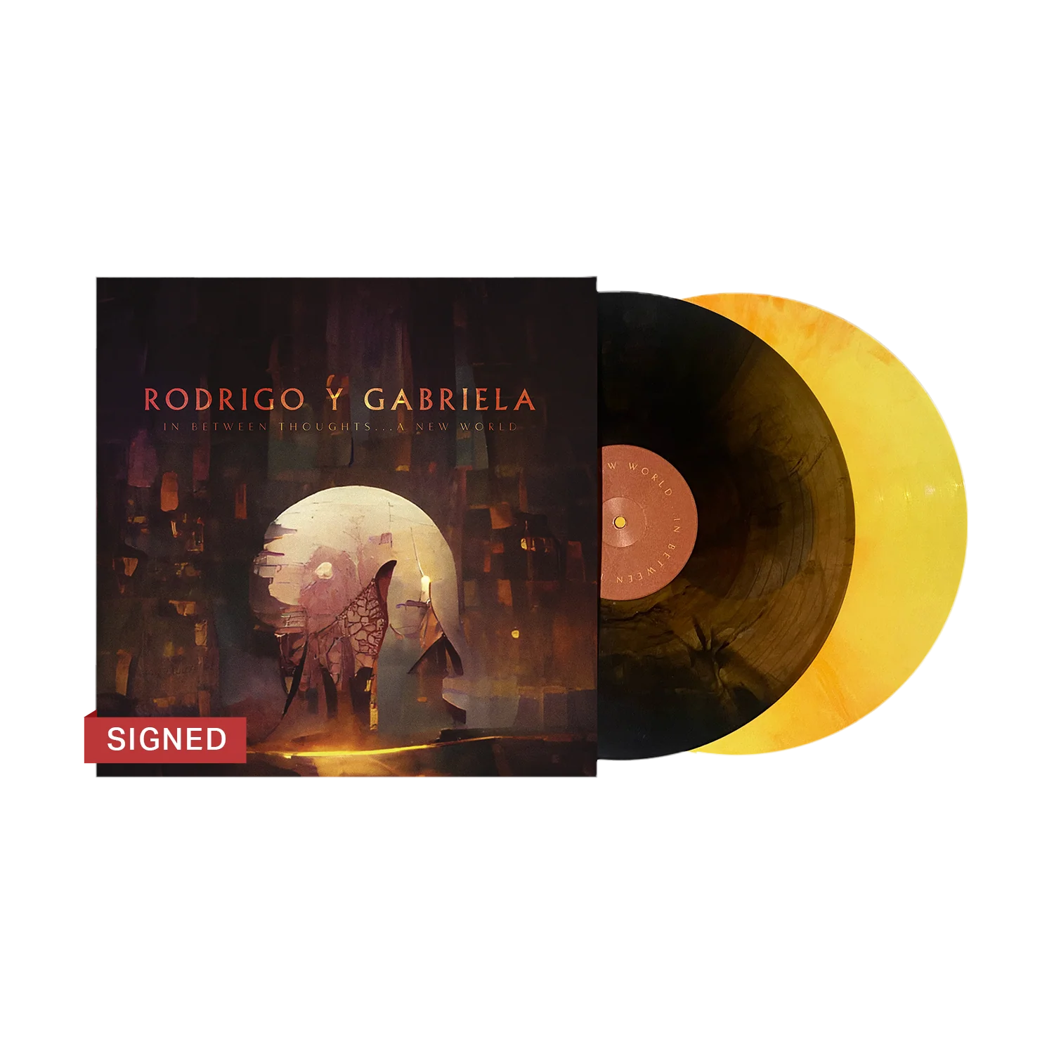 SIGNED In Between Thoughts...A New World D2C Custom Color 2LP
