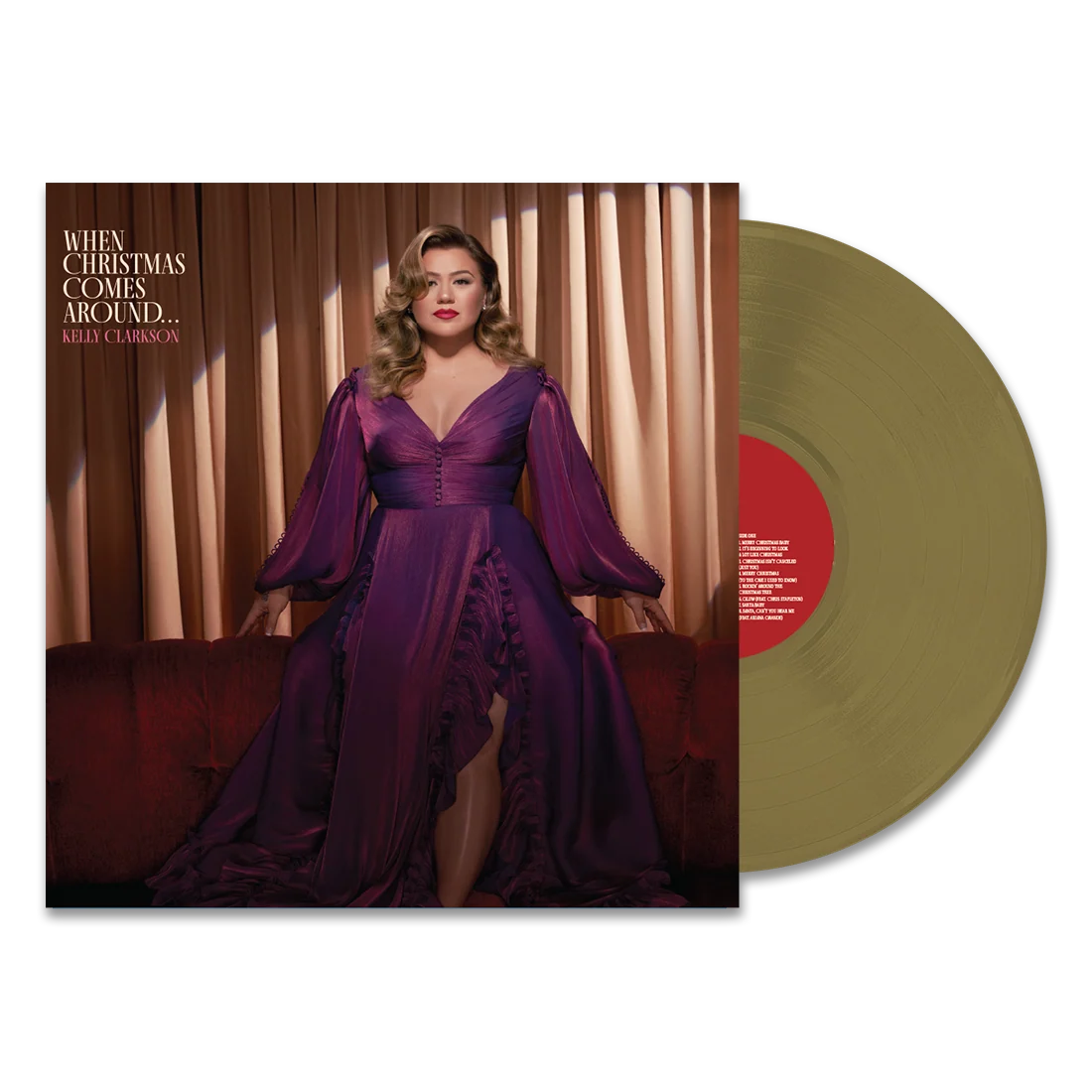 Kelly Clarkson When Christmas Comes Around 限定 Gold 12 Inch 黑胶唱片